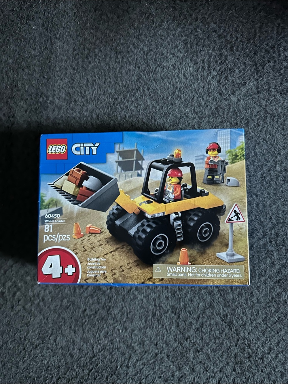 NEW LEGO City Wheel Loader 81 Pc Set (60450)